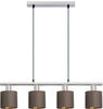 NÄVE Leuchtmittel »Maron«, BxHxL: 12 x 1,5 x 72,4 cm, Metall/Textil - braun