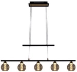 N&Auml;VE LED-Pendelleuchte &raquo;BRASS&laquo;, BxHxL: 10 x 15 x 90 cm, Metall/Glas/Kunststoff -