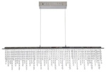 N&Auml;VE LED-Pendelleuchte &raquo;DIAMONDS&laquo;, BxHxL: 12 x 5 x 120 cm, Metall/Glas -