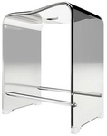SCHULTE Duschsitz, BxHxT: 39 x 47 x 27 cm - transparent