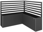BIOHORT Rankgitter f&uuml;r Hochbeet, 2 St&uuml;ck, f&uuml;r L-Form, BxH: 201 x 91 cm - grau