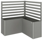 BIOHORT Rankgitter f&uuml;r Hochbeet, 2 St&uuml;ck, f&uuml;r L-Form, BxH: 152 x 91 cm - grau