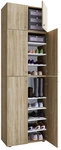 VCM Schuhschrank &raquo;Lona&laquo;, BxHxL: 39 x 223 x 70 cm, Holzwerkstoff - braun