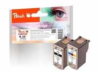 Peach Spar Pack Tintenpatronen kompatibel zu Canon PG-40BK, CL-41C, 0615B036