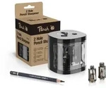 Peach elektrischer universal Anspitzer schwarz | inkl. Ersatzteile | f&uuml;r alle