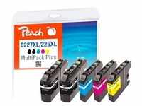 Peach Spar Plus Pack Tintenpatronen kompatibel zu Brother LC-227XLVALBP