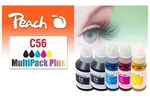 Peach Spar Pack Plus Tintenpatronen, kompatibel zu Canon GI-56