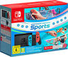 Nintendo Switch rot-blau Sports Set inkl. Beingurt, Spiel & 3 Monate Online