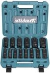makita Schlagnuss-Set IMPACT BLACK 1/2", 14-teilig