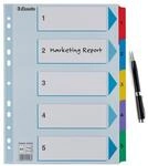 Esselte Ordnerregister Vollformat 1-5 DIN A4