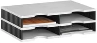 styro Styrodoc Sortierstation DIN C4 4 -Fach grau/schwarz