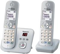 Panasonic Schnurloses Telefon-Set mit Anrufbeantworter KX-TG6822GS silber