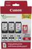 Canon PG-545XL + CL-546XL Druckerpatronen Valuepack - 2 x schwarz / 1 x farbig + 50
