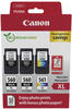 Canon PG-560XL + CL-561XL Druckerpatronen Value Pack - 2 x schwarz / 1 x farbig + 50