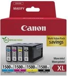 Canon Original PGI-1500XL Druckerpatronen 4er Multipack BK/C/M/Y (9182B010)