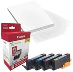 Canon Original CLI-571XL Druckerpatronen - Value Pack + Fotopapier