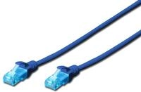 Digitus Patch-Kabel RJ-45 (M) zu RJ-45 (M) 0.5 m CCA U/UTP Cat 5e blau