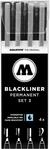 MOLOTOW Blackliner Fineliner-Set 0.005 - 1.0 mm Schwarz