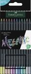 FABER-CASTELL Buntstifte Black Edition Metallic Mehrfarbig