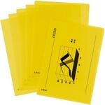 herlitz Sichth&uuml;llen DIN A4 genarbt gelb - 10 St&uuml;ck