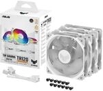 ASUS TUF Gaming TR120 ARGB Reverse Blade wei&szlig; 3IN1 Geh&auml;usel&uuml;fter