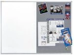 FRANKEN Whiteboard-Pinnwand X-tra!Line 90,0 x 60,0 cm grau/wei&szlig;