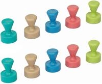 MAUL Kegelmagnete &Oslash; 1,2 x 1,6 je 2x t&uuml;rkis, braun, blau, rot, gr&uuml;n