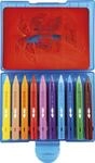 EBERHARD FABER Bad-Buntstifte 10 Stifte und 5 Motiv-Schablonen (Fisch, Seestern,
