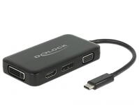 DeLOCK Adapter USB Type-C zu VGA / HDMI / DVI / DisplayPort