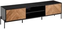 WOHNLING WL6.580 TV-Kommode Schwarz 163 cm x 40 cm x 45 cm