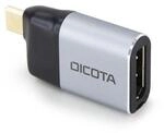 DICOTA Mini-Adapter USB-C zu DisplayPort mit Power Delivery