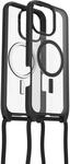 OtterBox React Necklace MagSafe Apple iPhone 16 Pro Max Black Crystal - clear/black