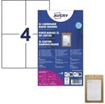 AVERY Zweckform Namensschilder XL Karton, wei&szlig; 14,80 x 10,50 cm