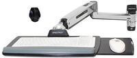 Ergotron LX Steh-Sitz-Tastaturarm Wandmontage poliertes Aluminium