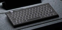 KeySonic KSK-5010ELC kabelgebundene Mini Tastatur - QWERTZ DE - schwarz