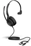 Jabra Evolve2 50 MS Mono kabelgebundenes Headset, USB-C, USB-A