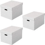 Esselte Aufbewahrungsboxen Home 50,0 l - 35,5 x 51,0 x 30,5 cm wei&szlig;