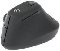 Manhattan Vertikale Ergonomische Kabellose Maus - schwarz