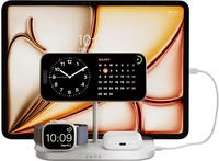 Zens 60W USB-C 4in1 Induktive Ladestation, wei&szlig;