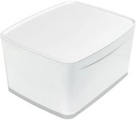 LEITZ Aufbewahrungsbox 18,0 l - 38,5 x 31,8 x 19,8 cm perlwei&szlig;/grau