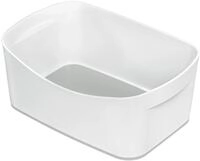 LEITZ Aufbewahrungsbox 3,0 l - 24,6 x 16,0 x 9,8 cm perlwei&szlig;/grau