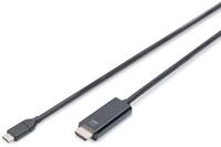 Digitus USB Type-C Gen2 Adapter- / Konverterkabel, Type-C auf HDMI A