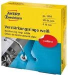 Avery Zweckform Verst&auml;rkungsringe &Oslash; 13 mm wei&szlig; - 500 St&uuml;ck