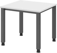 HAMMERBACHER h&ouml;henverstellbarer Schreibtisch VQS08/W/G wei&szlig;
