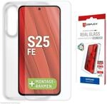 DISPLEX Glas + Schutzh&uuml;lle f&uuml;r Samsung Galaxy S25 FE