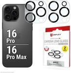 DISPLEX Full Cover Camera Lens Glass, iPhone 16 Pro/16 Pro Max (2 St&uuml;ck)