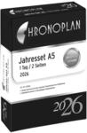 CHRONOPLAN Kalendereinlage Jahres-Set mit Tagespl&auml;nen A5 2026