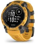 Garmin Instinct&reg; 3 Smartwatch Solar 45 mm Grau/ Sunburst mit Silikon-Wechselarmband