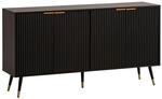 WOHNLING WL6.885 Sideboard Schwarz 150 cm x 39 cm x 81 cm