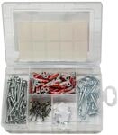 fischer EasyDIY Deko-Box D&uuml;bel- und Schrauben-Sortiment 131 St&uuml;ck